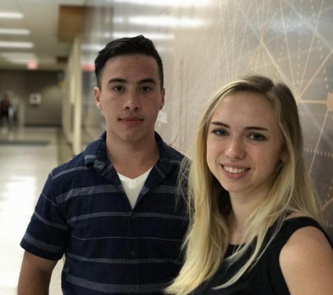 Elgin Community College's newly appointed Vice President, Enrique Nueve and President, Rebecca Rhymer. 

Photography by: Ismael Cordova