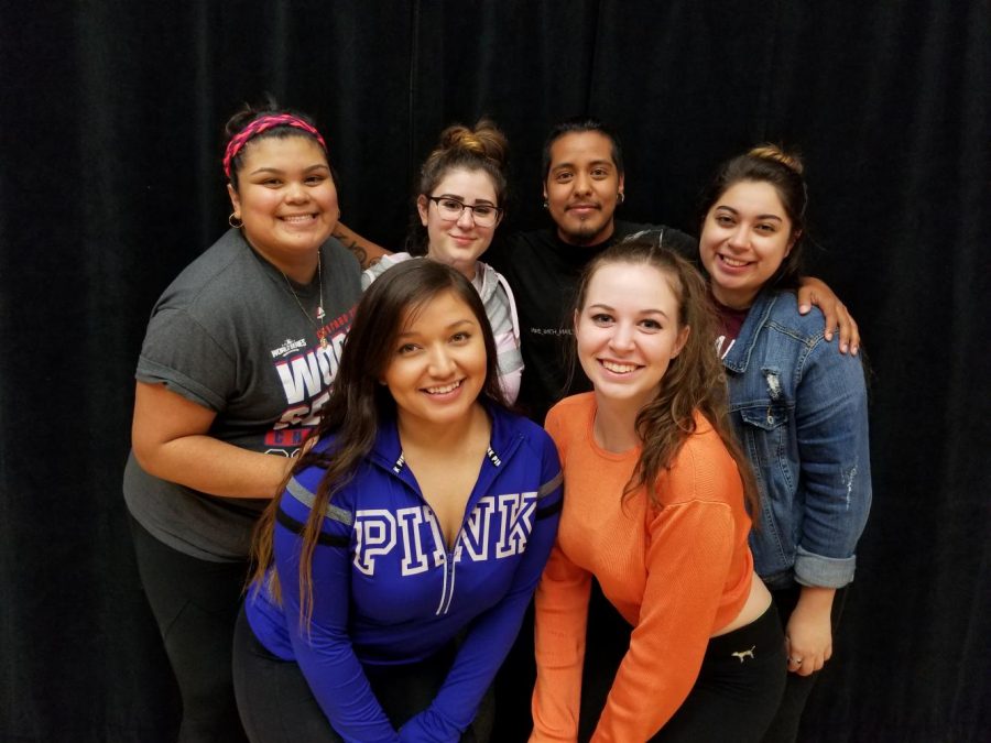 Part of the cast of the play Just Like Us, that will premiere in November at ECC. (Nubia Guzman, Kristina Kounelas, Flo Perez, Gwendolyn Madrigal, Jovanna Franco, and Nicole Gilman)