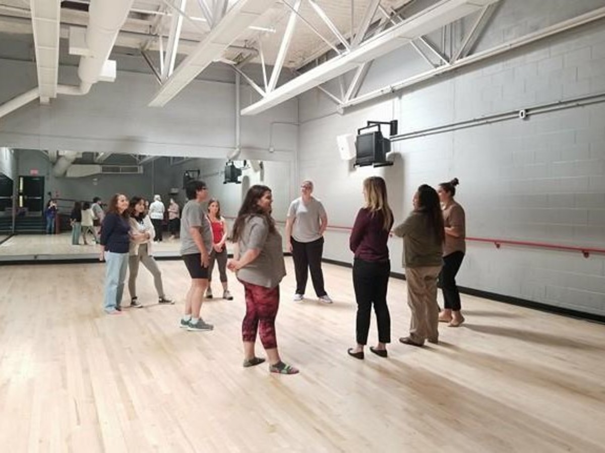 Officer Hermesdorf leading the Self Defense workshop hosted by ECCs  Womens Empowerment Alliance