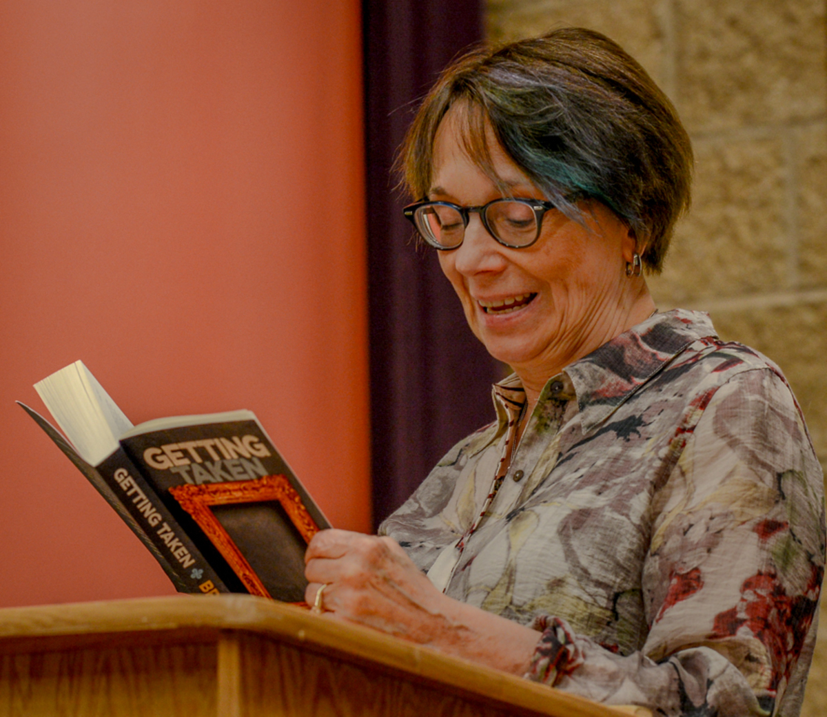 St. Charles author D. C. Brod reads reads from her ninth novel and responds to questions in H142 as part of the ECC writers series Thursday night Oct 19.