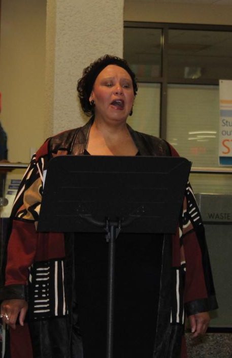Dr. Rise Dawn Jones, on Nov. 15, performing Ritorna Vincitor from the opera Aida.