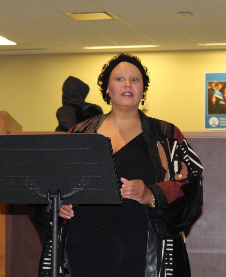 Dr. Rise Dawn Jones, on Nov. 15, performing Ritorna Vincitor from the opera Aida.