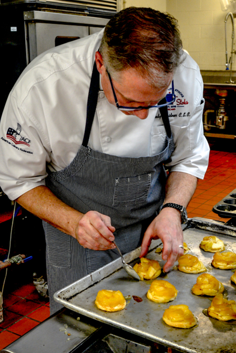 Chef Randy Wander hosts the visiting chef dinner at spartan terrace