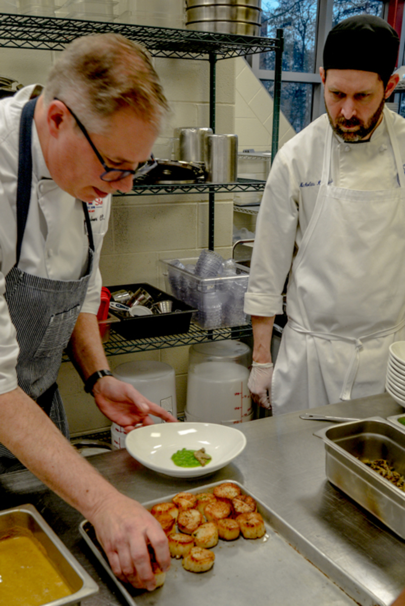 Chef Randy Wander hosts the visiting chef dinner at spartan terrace