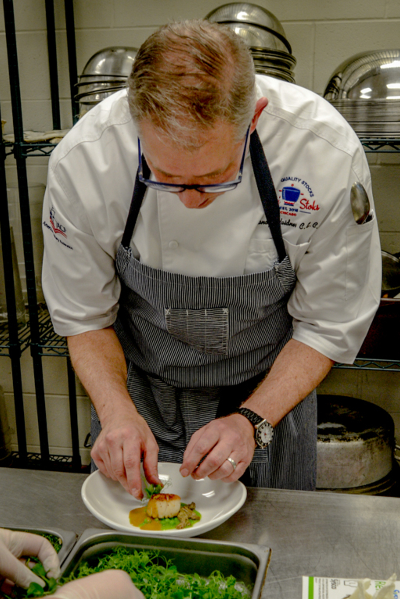 Chef Randy Wander hosts the visiting chef dinner at spartan terrace