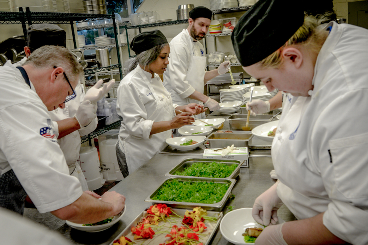 Chef Randy Wander hosts the visiting chef dinner at spartan terrace