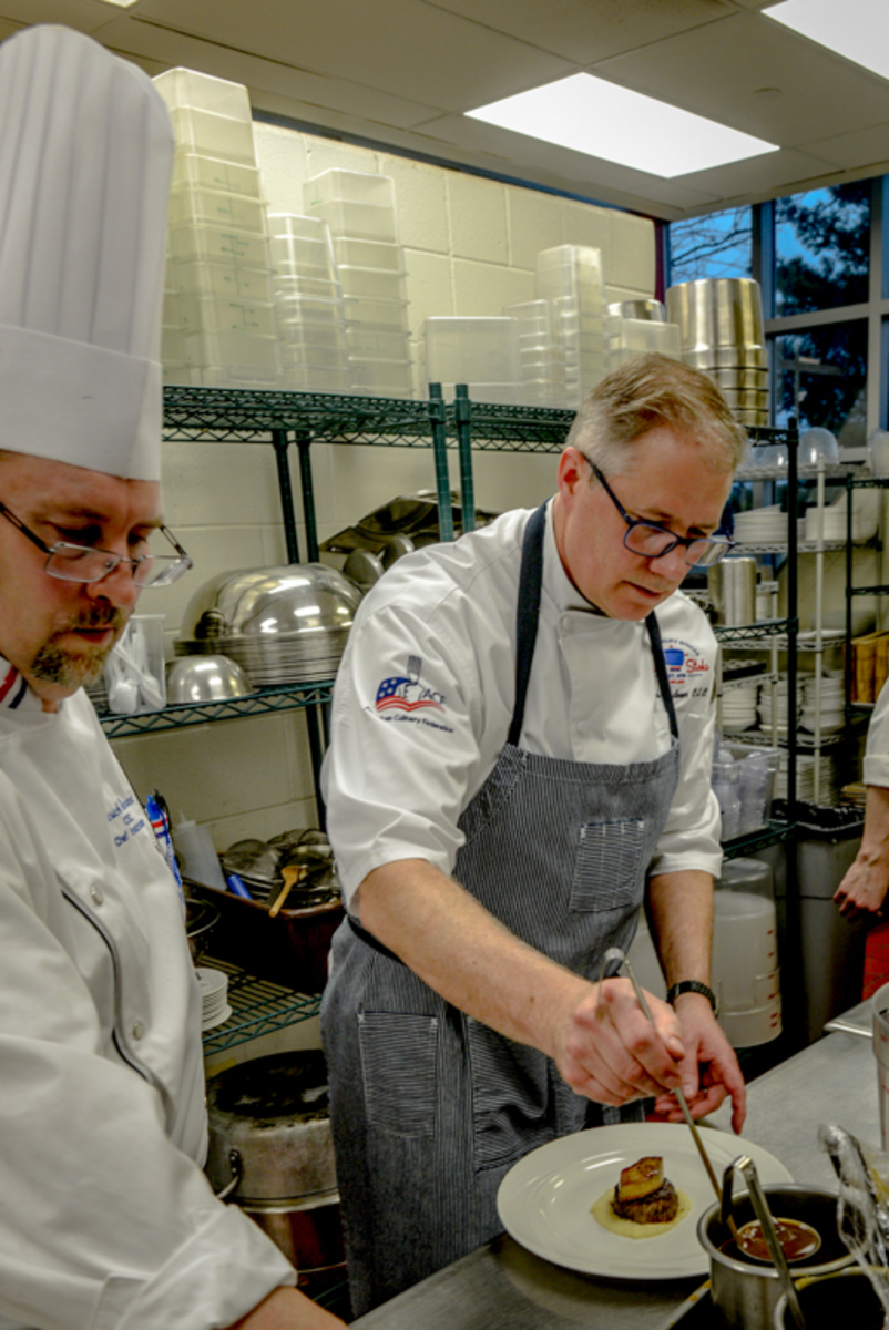 Chef Randy Wander hosts the visiting chef dinner at spartan terrace