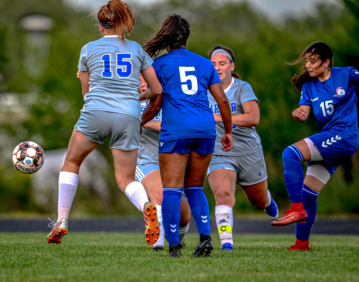 Lady Spartans at Harper for Soccer