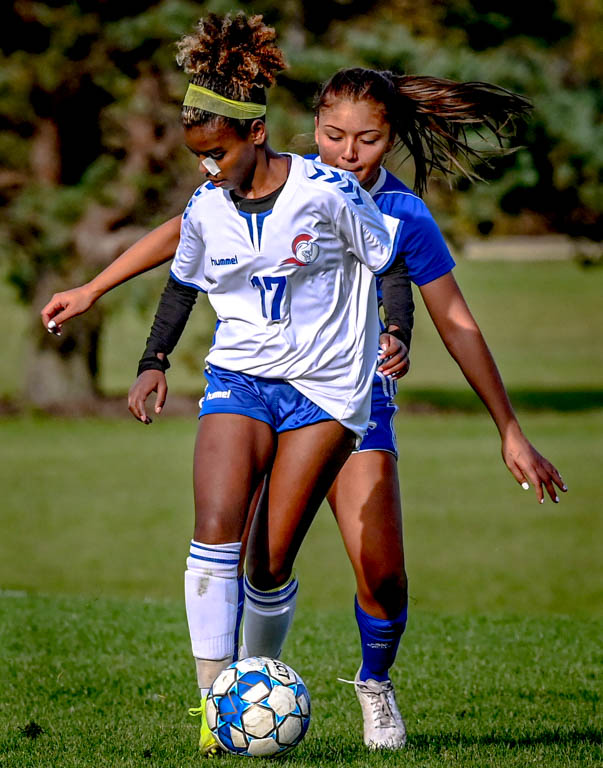 Lady Spartan soccer team heads to division semifinals with 3-0 win over Harper College.