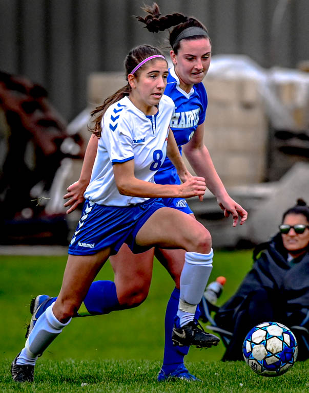 Lady Spartan soccer team heads to division semifinals with 3-0 win over Harper College.