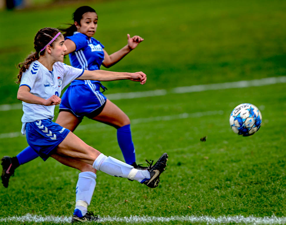 Lady Spartan soccer team heads to division semifinals with 3-0 win over Harper College.