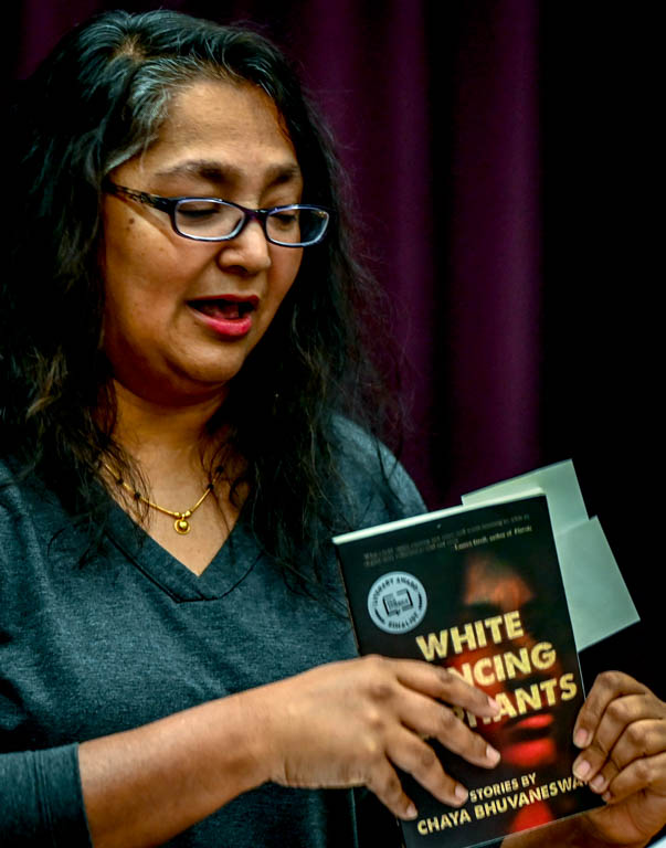 Visiting author Chaya Bhuvaneswar speaks to aspiring writers