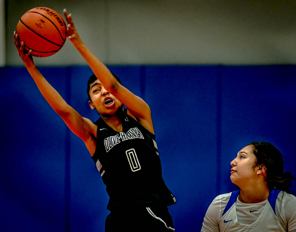 Lady Spartan basketball opener against Olive Harvey College is a blow out.