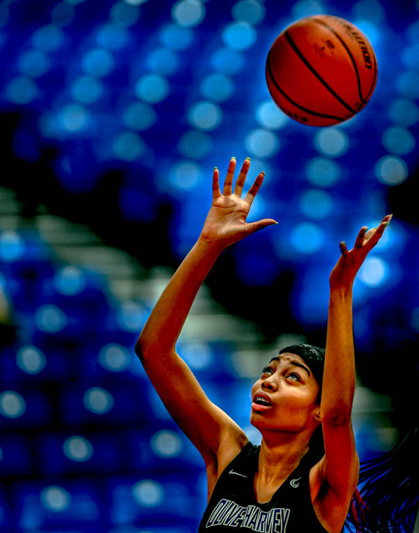 Lady Spartan basketball opener against Olive Harvey College is a blow out.