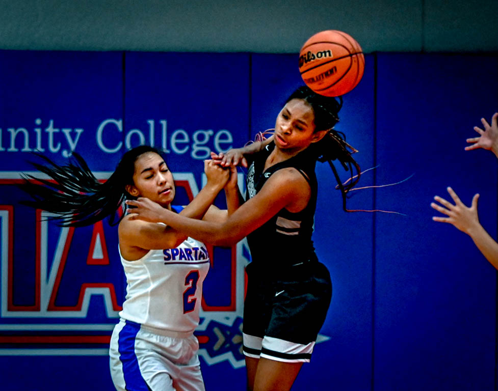 Lady Spartan basketball opener against Olive Harvey College is a blow out.