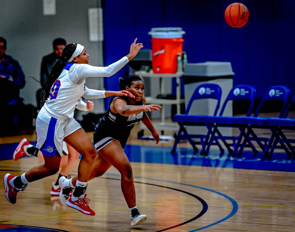 Lady Spartan basketball opener against Olive Harvey College is a blow out.