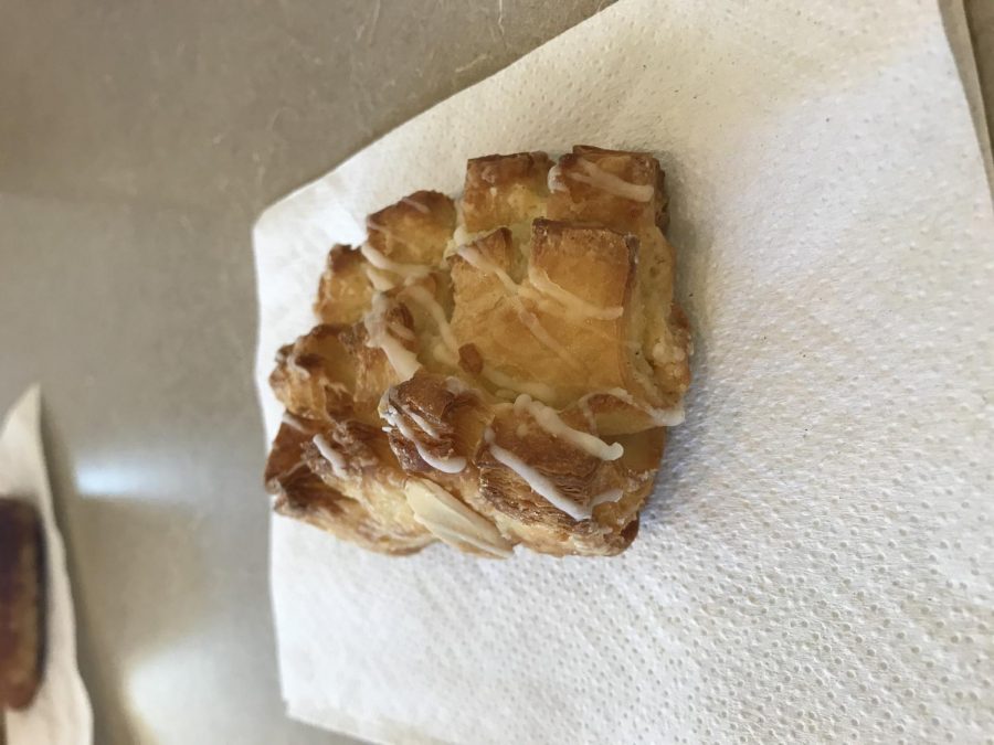 Almond danish Spartan to-go in the H building is open on Wednesdays from 11am to 1:30pm.
