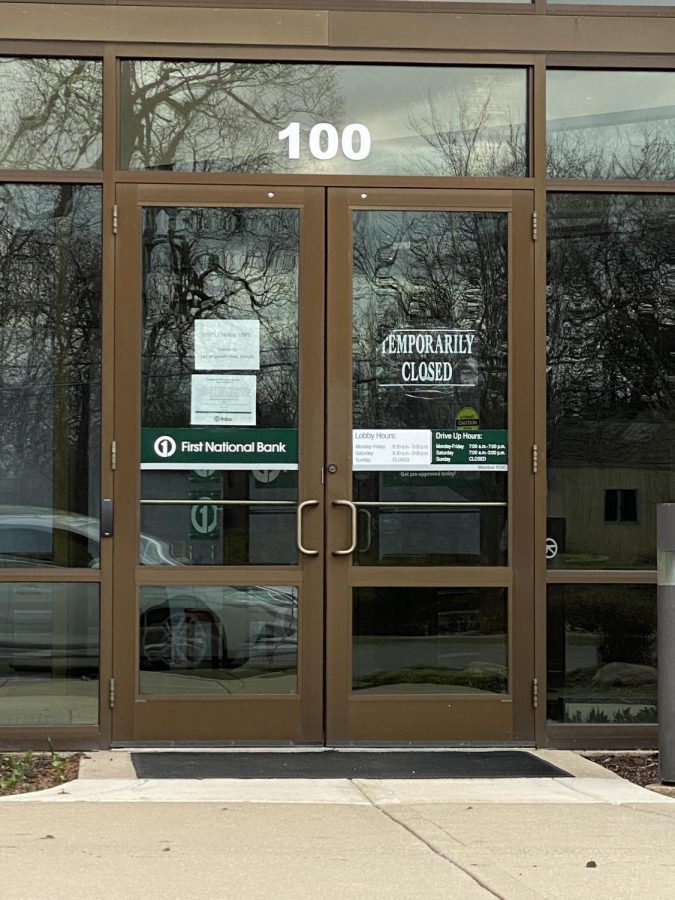 One location bank has temporarily closed its doors and consolidated with other locations in an effort to control the spread of COVID-19 and comply with Illinois Shelter-in-Place orders.