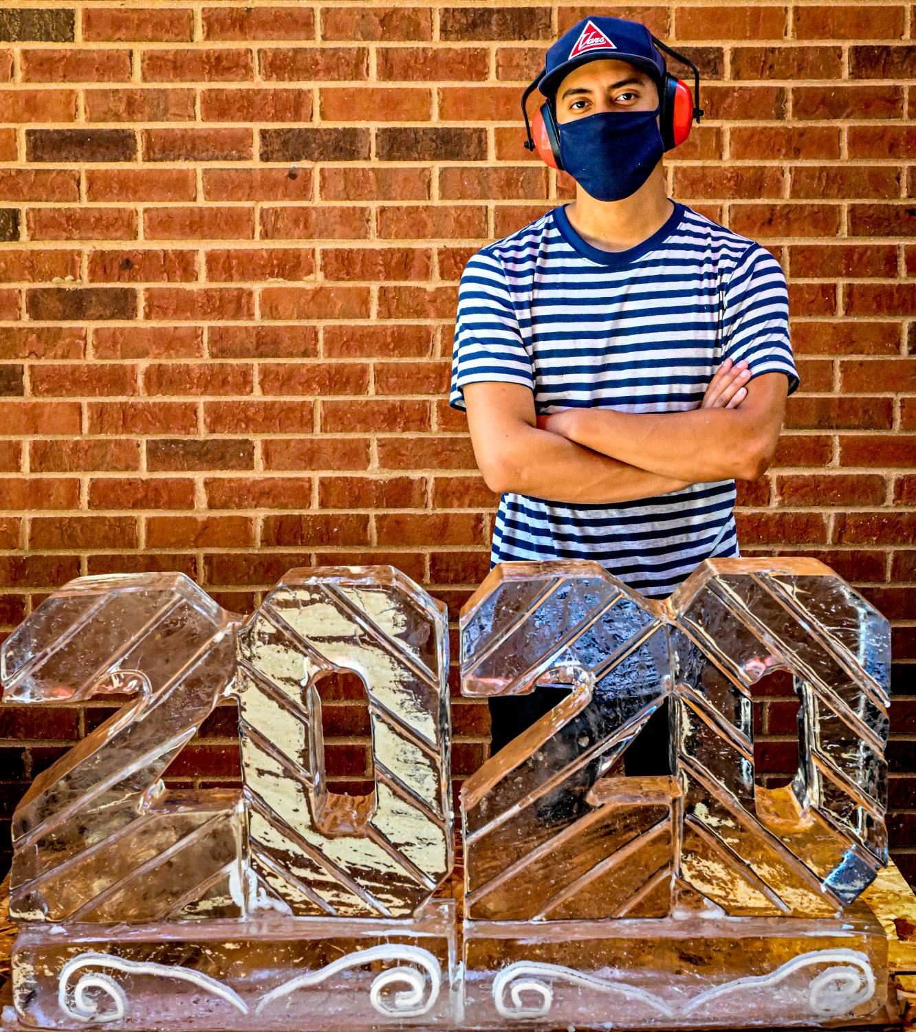 Students show off artistic side for ice carving class