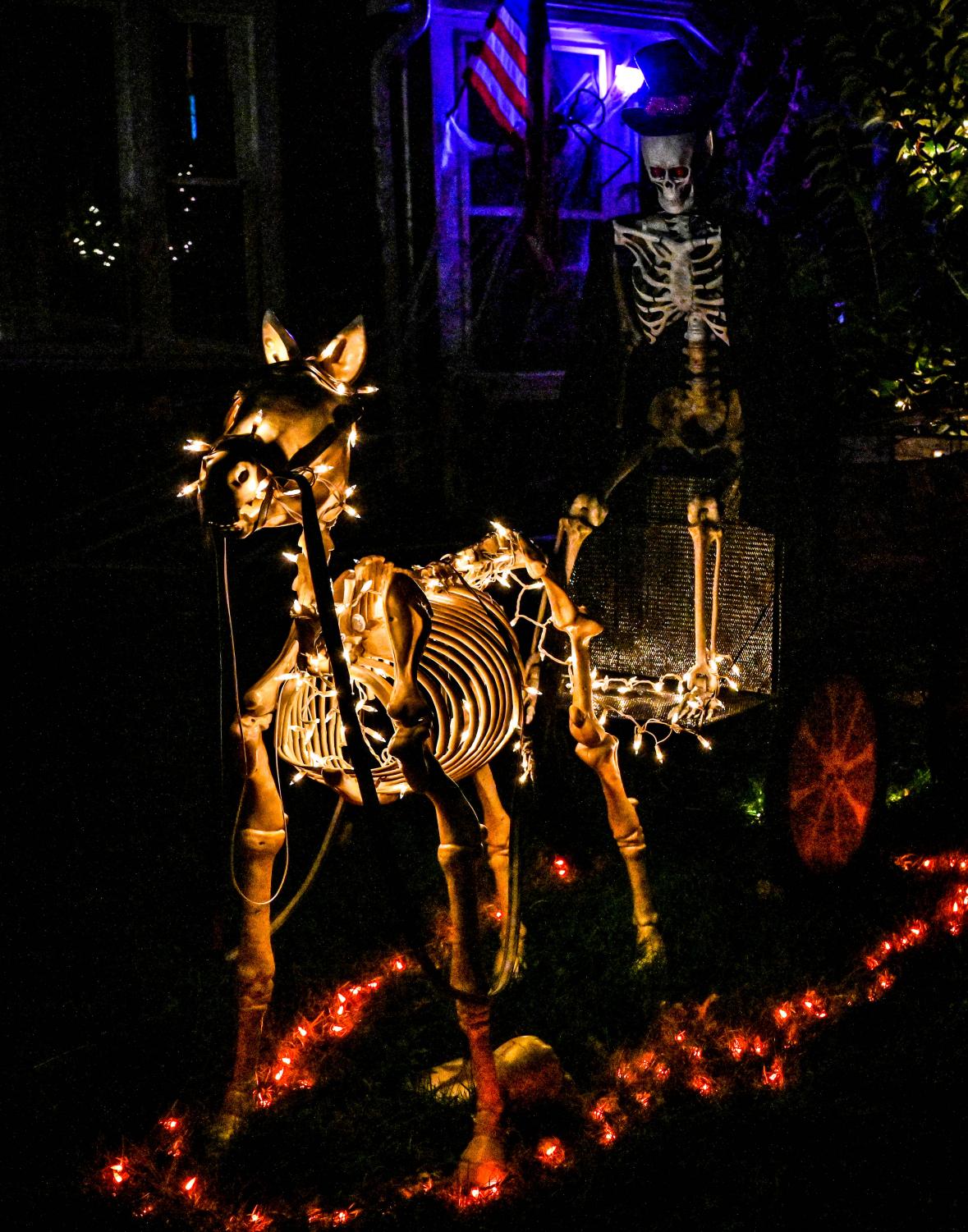 Elgin decorates for Halloween