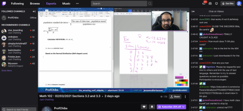 Professor Malik teaches his statistics class using Twitch, an online streaming platform most commonly used by video gamers.