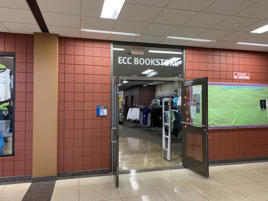The entrance to the ECC bookstore.