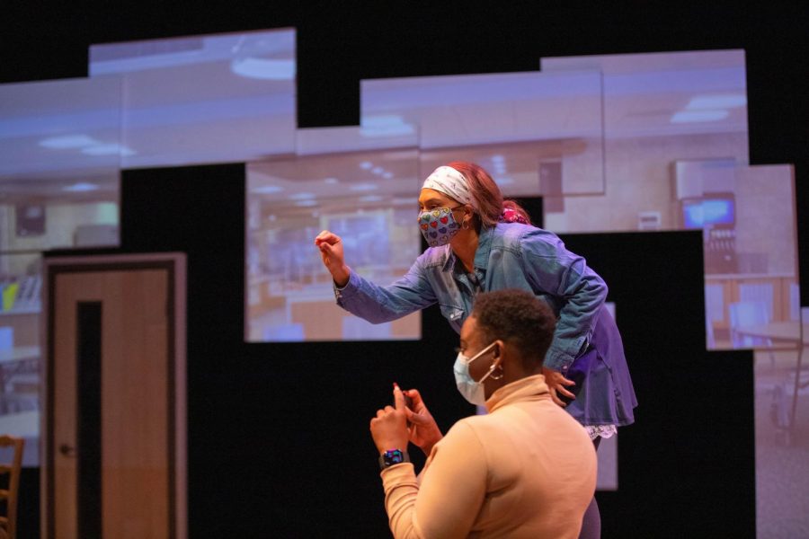 The cast of Baltimore during dress rehearsal on Nov. 18. The show ran for audiences from Nov. 19-21. 