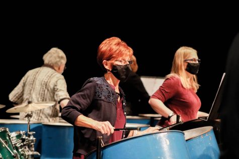 Members of the Elgin Community College Steel Band perform their Steel Some Fun concert at ECCs SecondSpace Theatre on Thursday, Dec. 2, 2021.