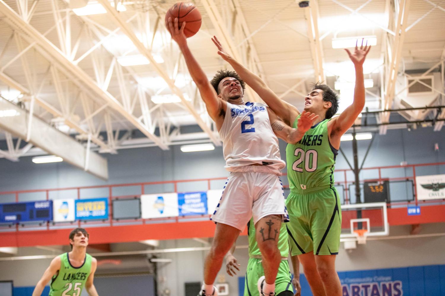 Men's basketball wins 56-46 against Lake County College