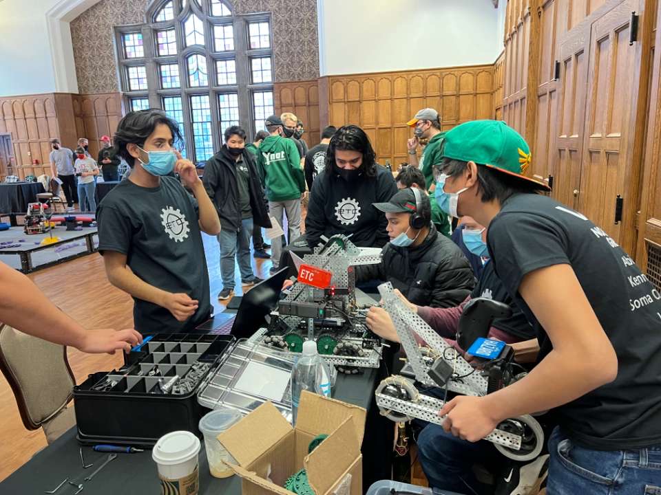 ECC's Engineering Tech Club takes on Purdue's VEX robotics competition