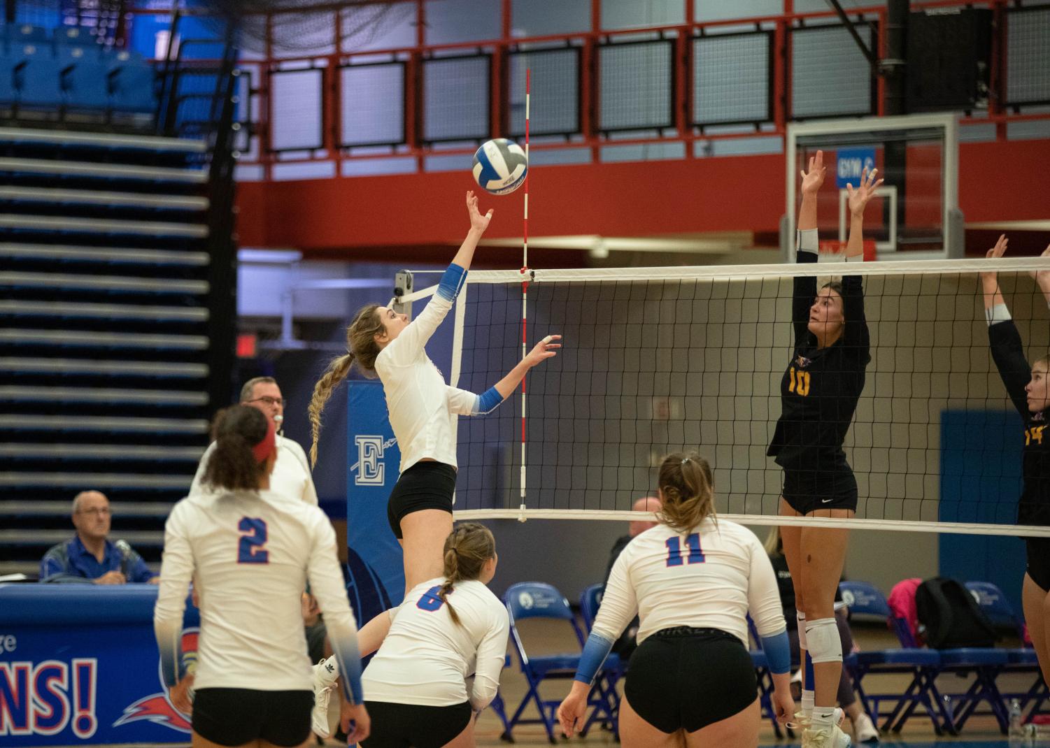 Photos: Lady Spartans volleyball falls to McHenry County College 3-1