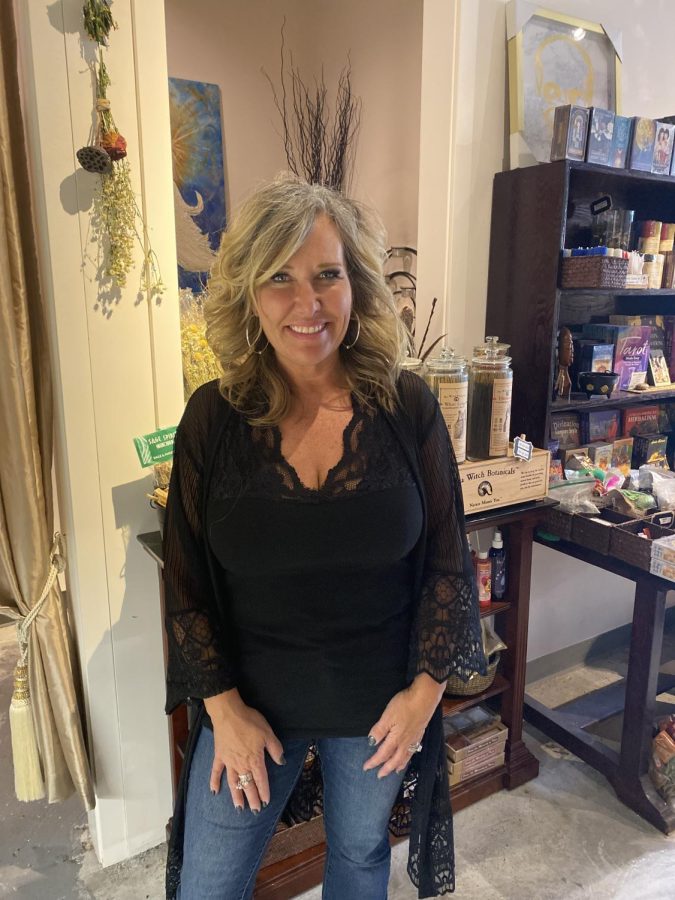 Kimberly Grannermann owner of Enlightened Balance provides a tour of her metaphysical store. As of Oct. 8, the store is decorated and stocked for Halloween. 
