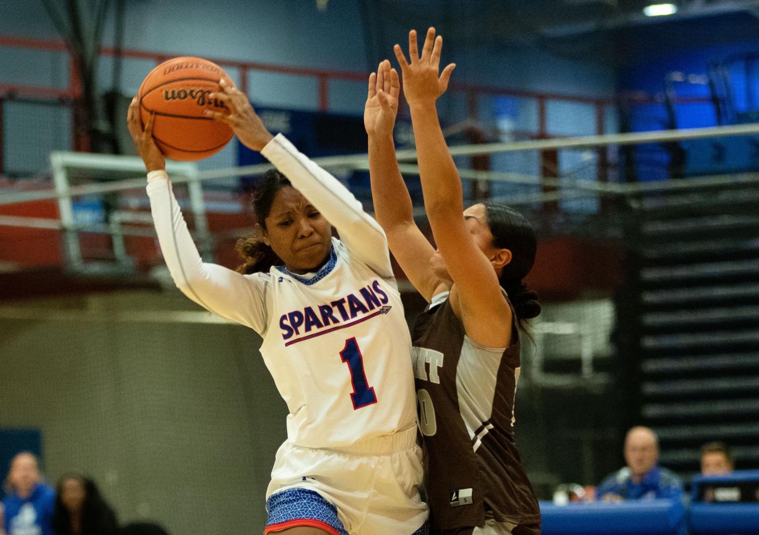 Photos: Lady Spartans win 62-61 against Wilbur Wright College