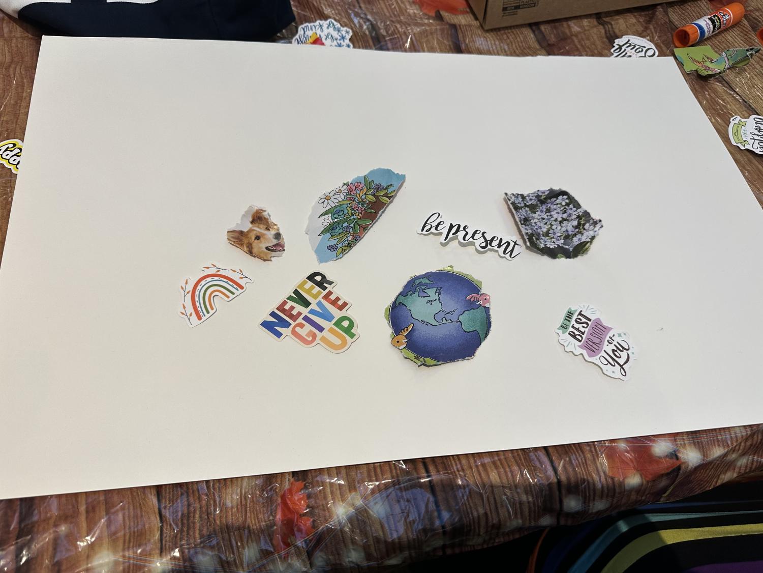 Photos: Creating vision boards and coloring with the Human Services Club