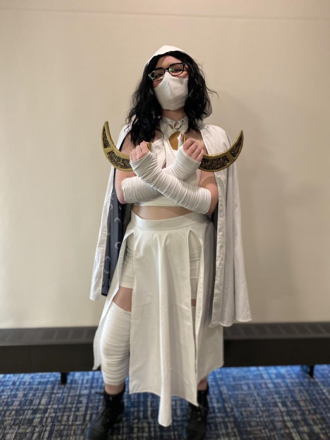Maddy Fraser dressed up as Moon Knight. They won an AMC gift card after the SWANS costume contest.