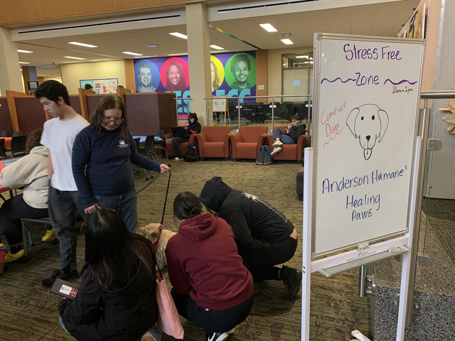 Photos: Elgin Community College's Office of Student Life sponsors a Stress Free Zone