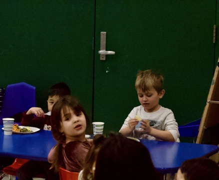 All the kids eat and socialize at the ECC Early Development Center. Picture taken on Mar. 2, 2023.