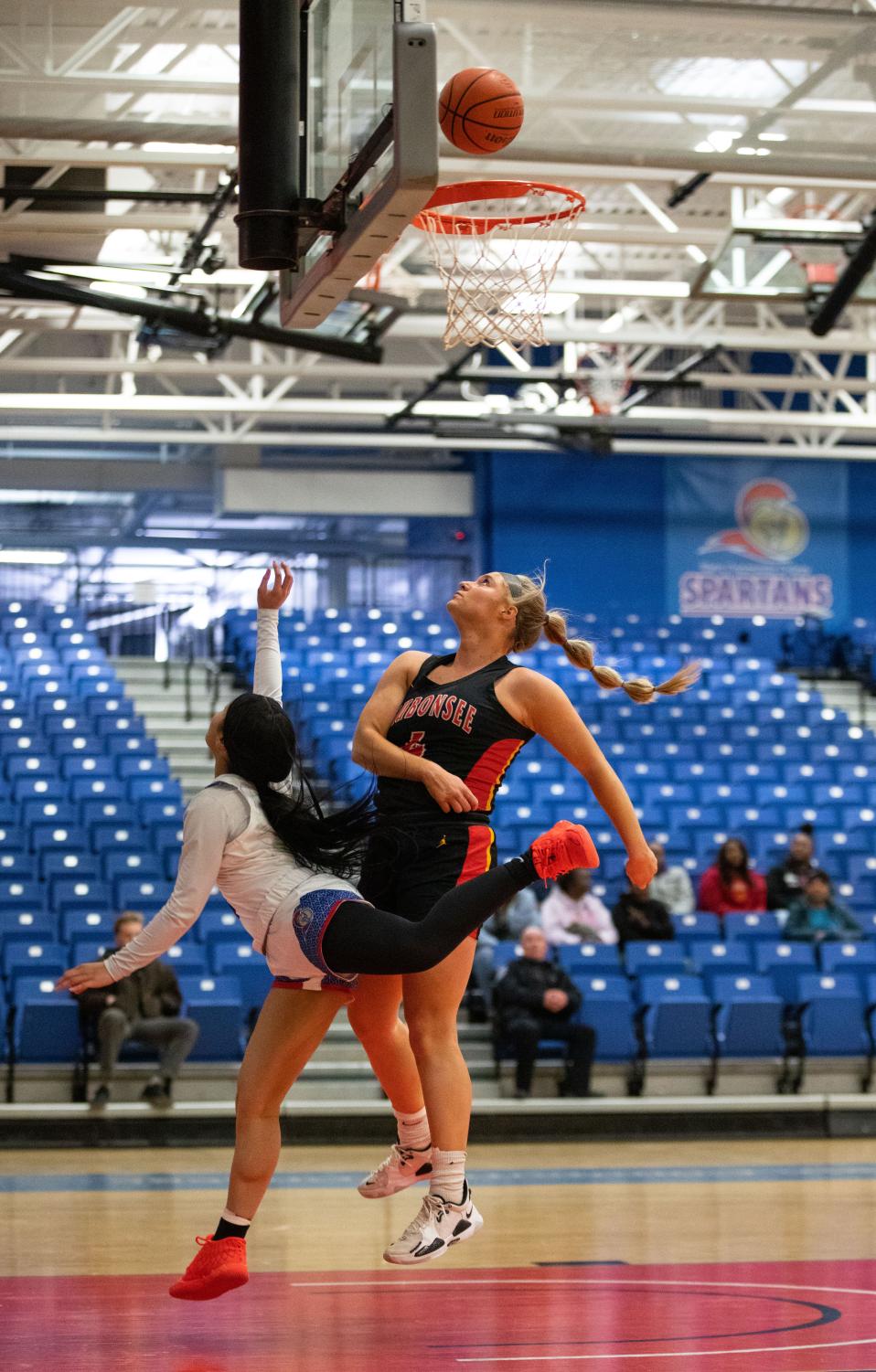 Photos: Lady Spartans Basketball loses 78-73 against Waubonsee Community College