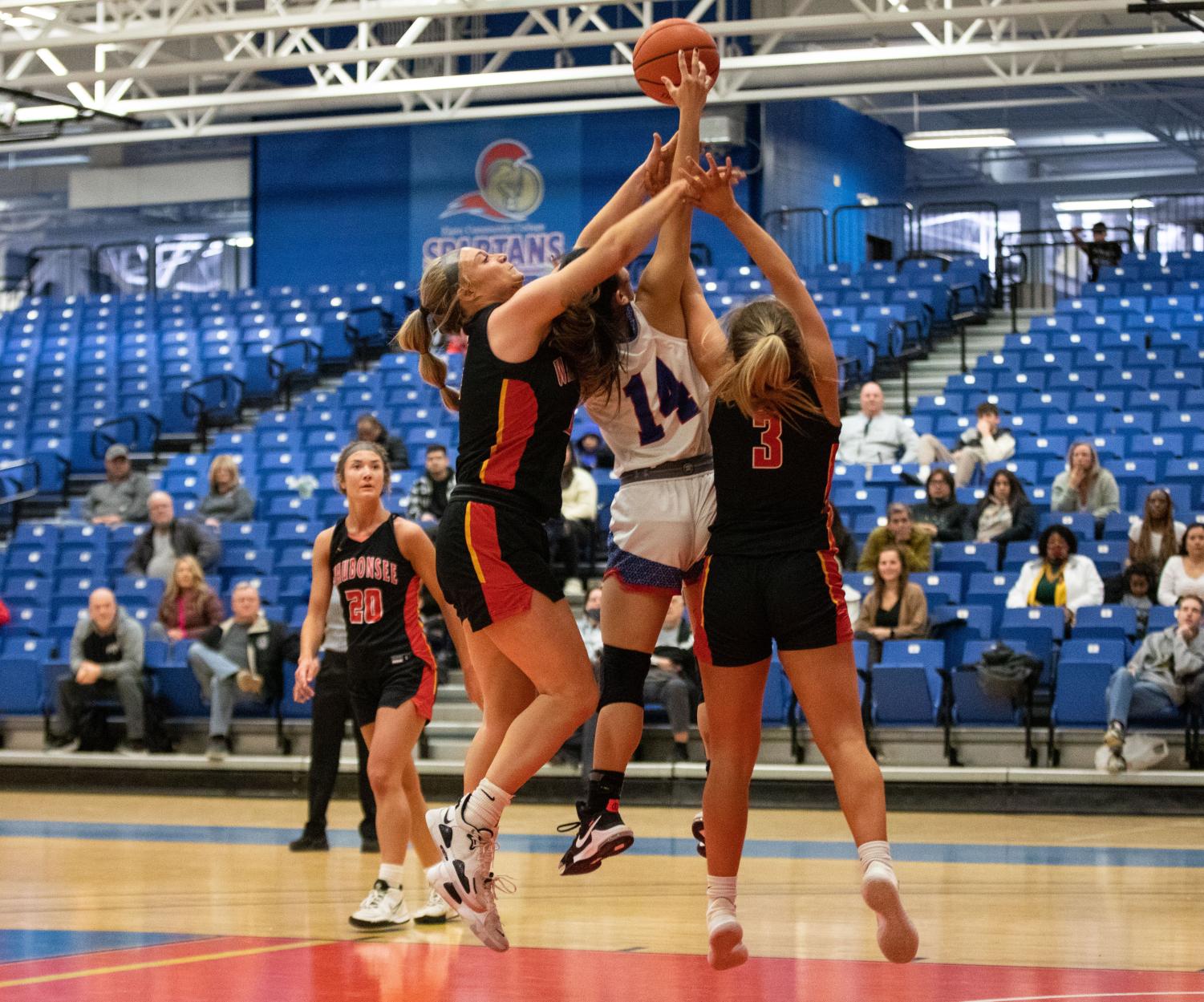 Photos: Lady Spartans Basketball loses 78-73 against Waubonsee Community College