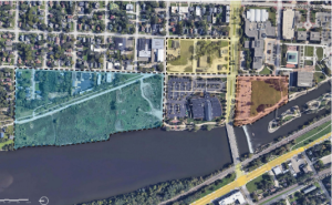 These are plans for the North Grove Redevelopment area, a 38-acre redevelopment in Elgin. 