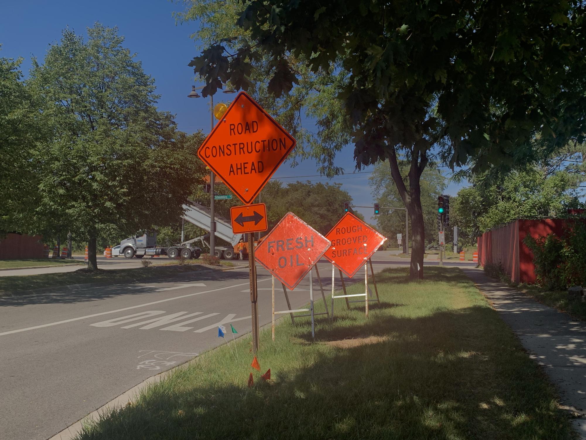 Photos: Construction on West Schaumburg Road