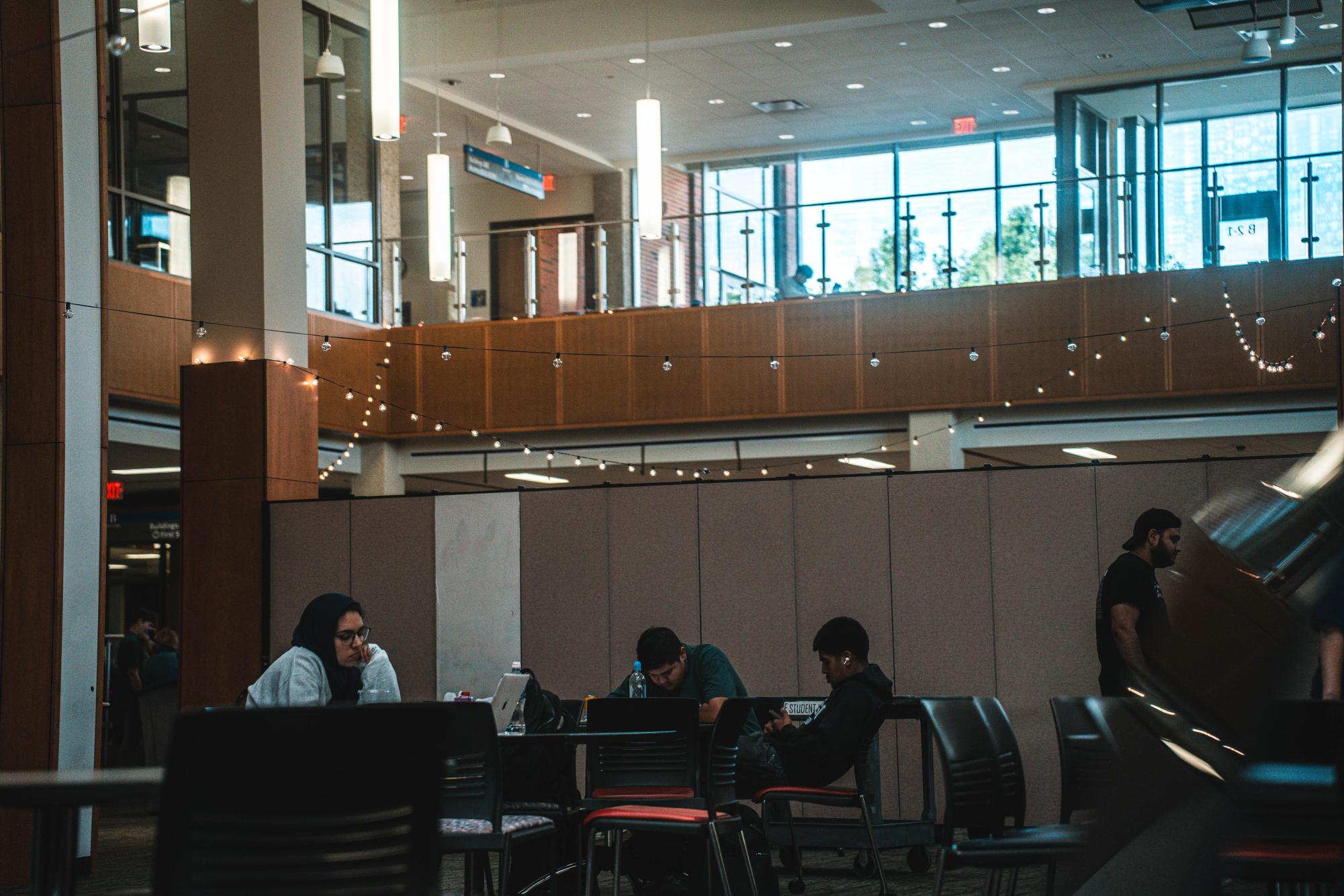 Studying indoors