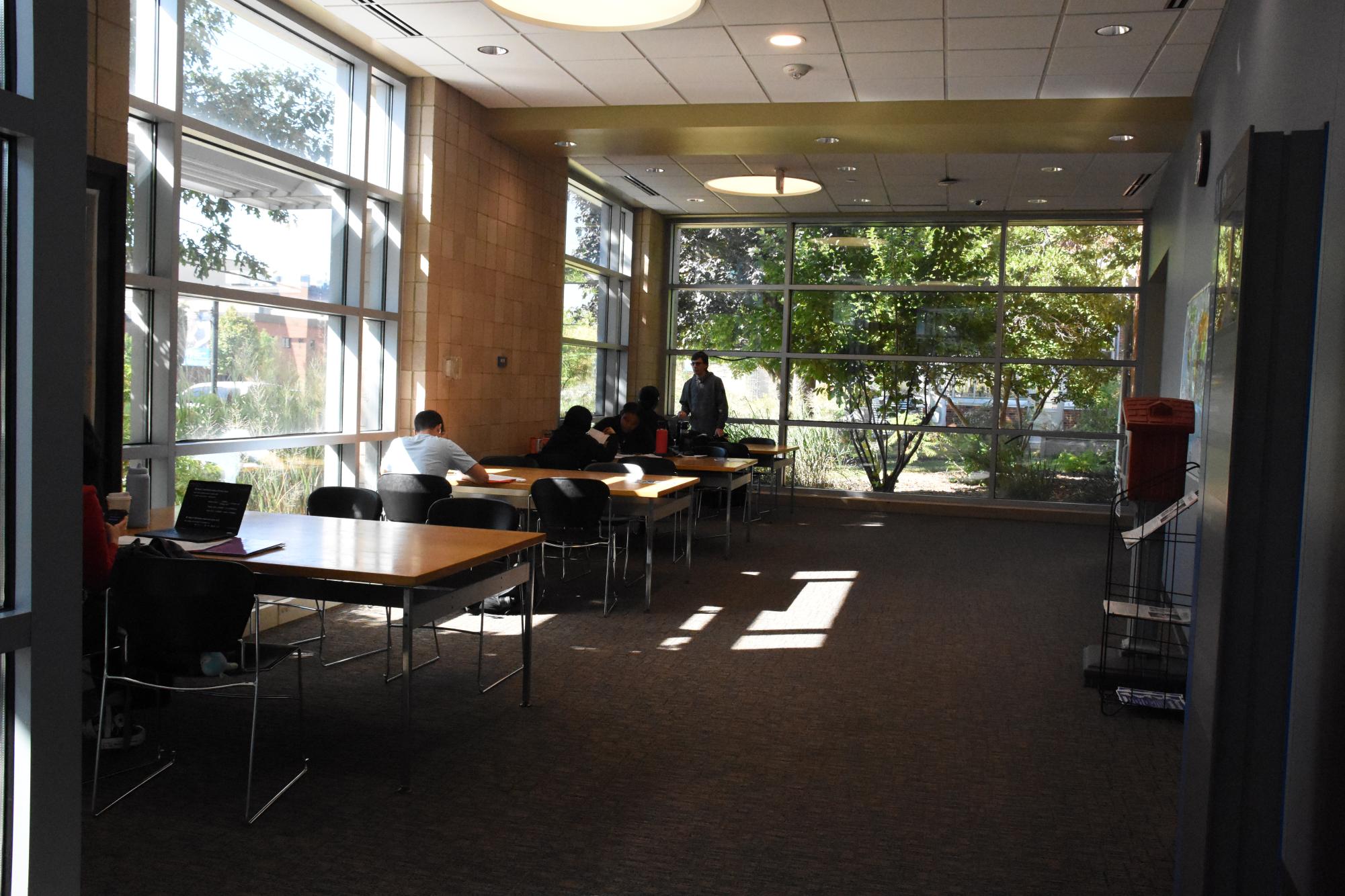 Studying indoors