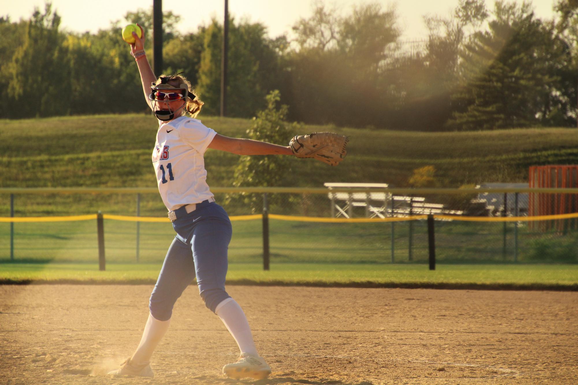 ECC Softball team faces off against Harper College