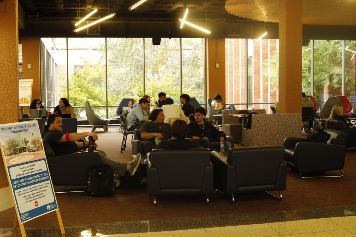 Students in a lounge