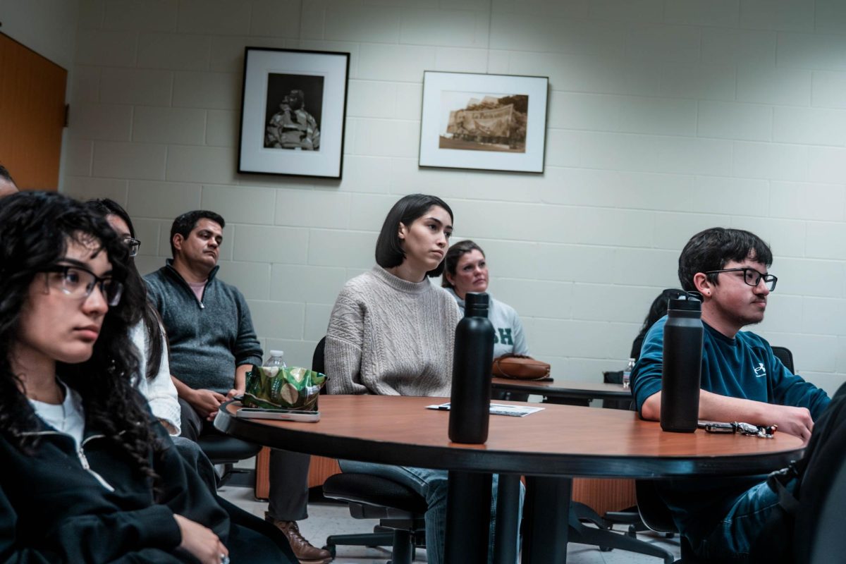 The organization's civic leaders listen to a speaker about the struggles of campaigning, and what they learned from the experience, on November 18th 2025. Civil leaders of CCE organize events themselves, with Ramirez backing them and providing the resources to host their events.