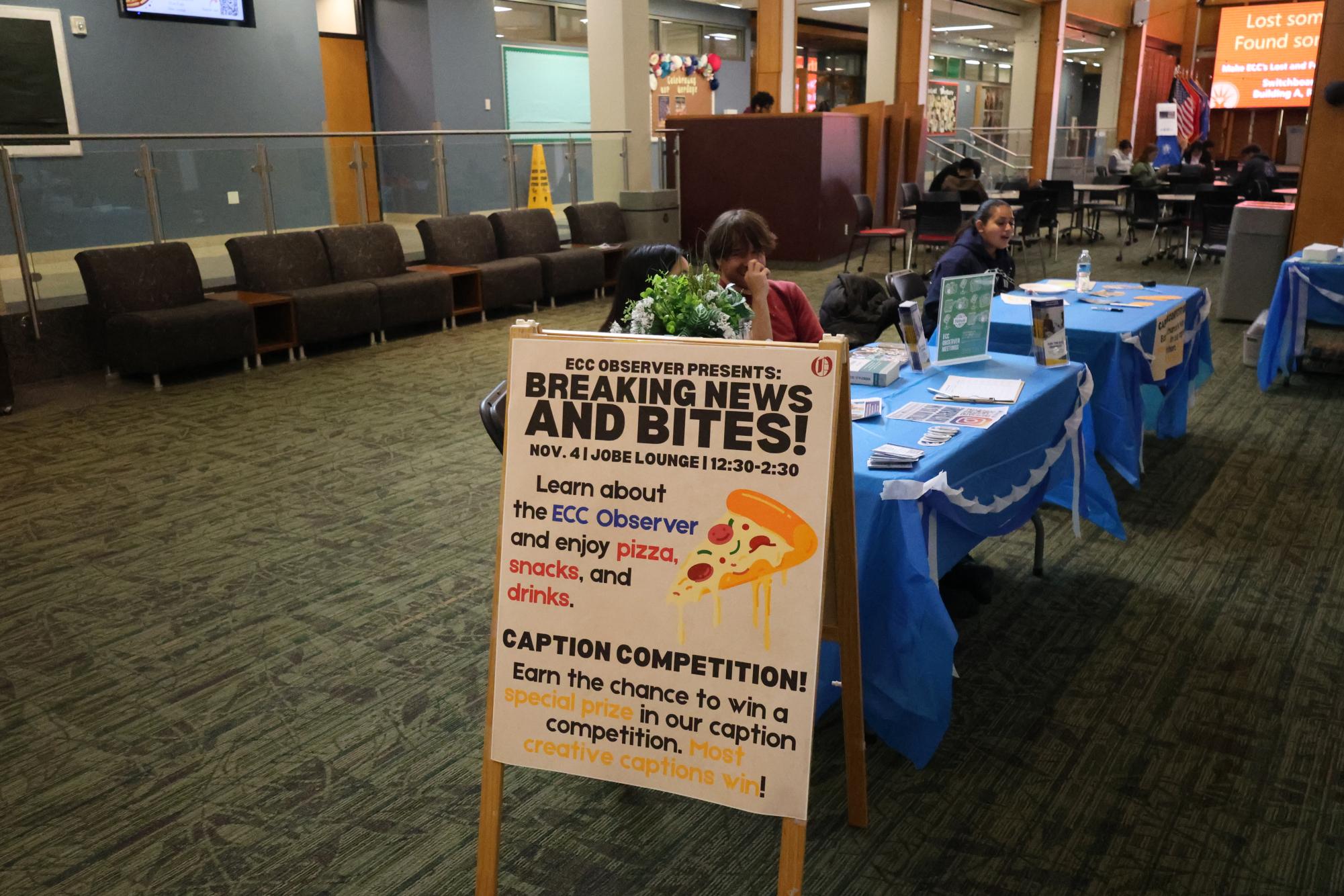 ECC students attend Observer's News and Bites Event