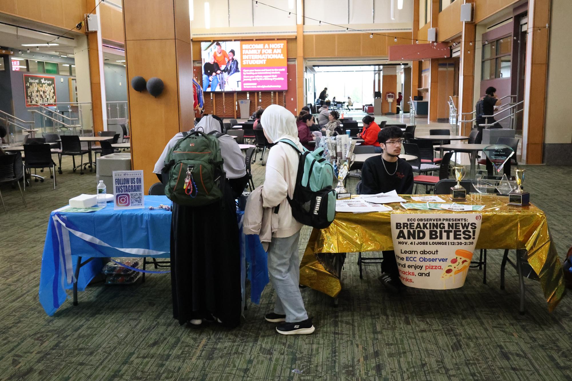 ECC students attend Observer's News and Bites Event