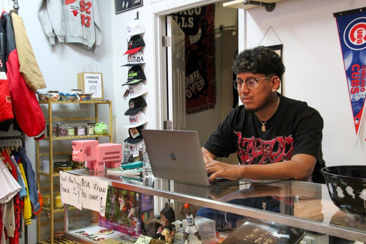 Leo Navarro working his store on November 2nd, 2025.