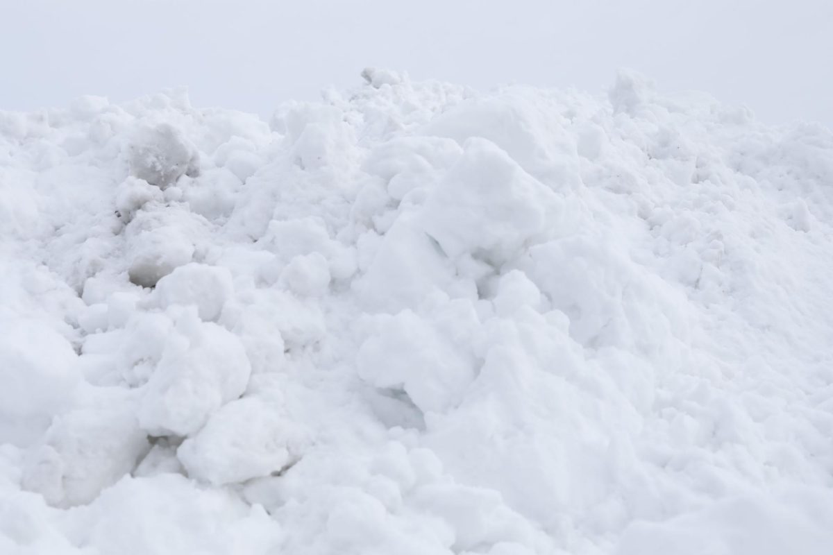 A pile of snow.